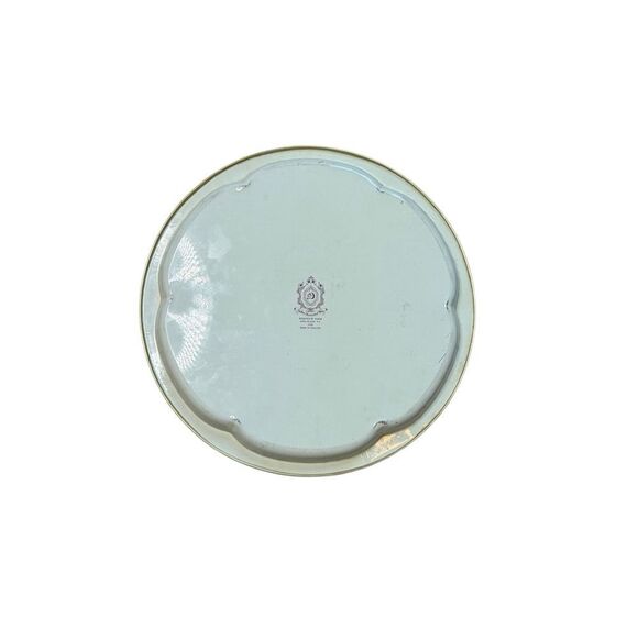 Vintage Daher Decorated Ware Floral and gold aluminum round serving tray - Picture 5 of 6